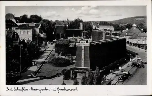 Ak Bad Salzuflen in Lippe, Rosengarten, Gradierwerk