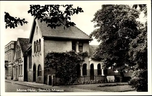 Ak Marne in Holstein Dithmarschen, Scatclub-Museum