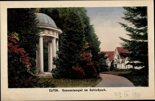 Ak Eutin in Ostholstein, Sonnentempel, Schlosspark