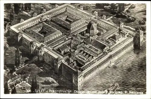 Ak Split Kroatien, Rekonstrukcija Dioklecijanove palace po gosp. E. Hebrarda