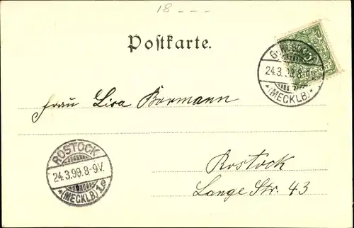 Ak Hansestadt Rostock, Altstadt Fischerbruch, Kirche, Sengel 7957