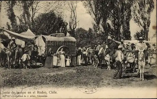 Ak Chile, Feldleute beim Rodeo