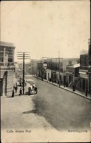 Ak Antofagasta Chile, Arturo Prat Straße