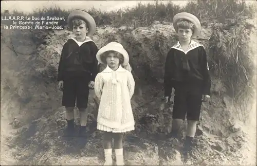 Ak Adel Belgien, Herzog von Brabant, Graf von Flandern, Prinzessin Marie Jose