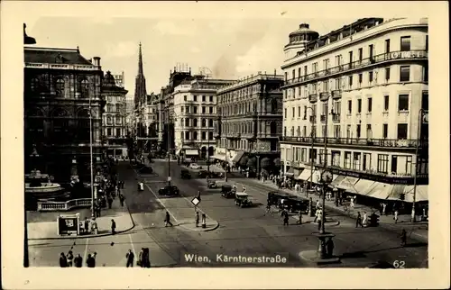 Ak Wien 1. Innere Stadt, Kärntnerstraße, Passanten