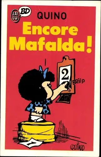 Künstler Ak Quino, Comicfigur Mafalda, Kalender, Comicstrip