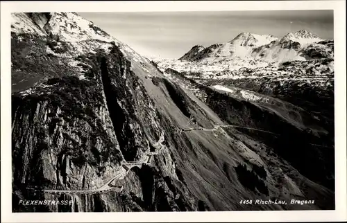 Ak Flexenstraße Flexenpass Vorarlberg, Bergspitzen, Gesamtansicht