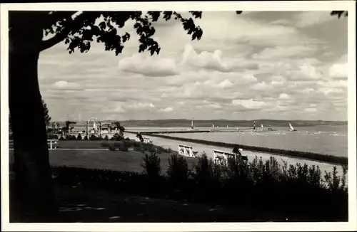 Ak Siofok Fock Ungarn, Promenade, Plattensee