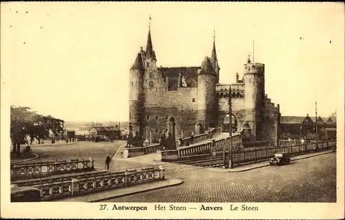 Ak Antwerpen Antwerpen Flandern, Le Steen