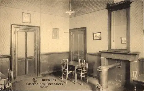 Ak Brüssel Brüssel, Grenadier-Kaserne, Salon