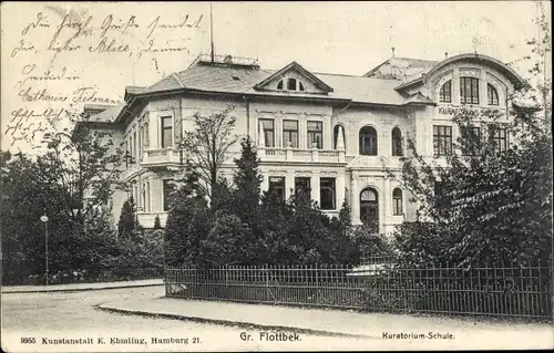 Ak Hamburg Altona Groß Flottbek, Kuratorium Schule