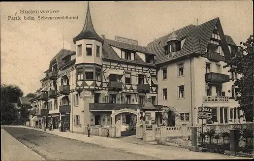 Ak Badenweiler im Schwarzwald, Partie beim Schwarzwaldhotel