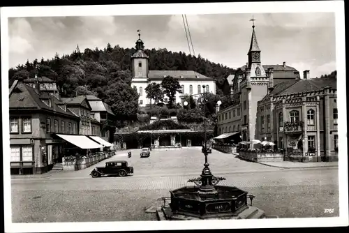 Ak Bad Leutenberg in Thüringen, Marktplatz