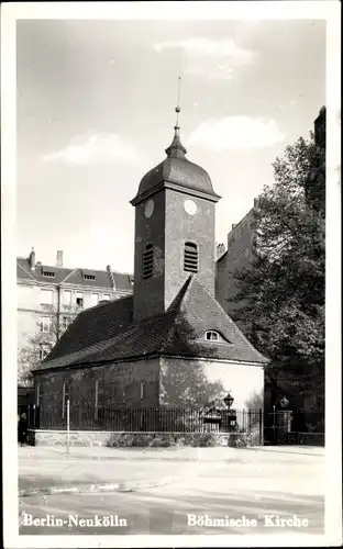 Ak Berlin Neukölln, Böhmische Kirche