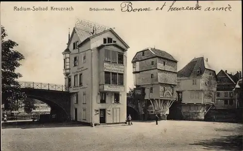 Ak Bad Kreuznach in Rheinland Pfalz, Brückenhäuser