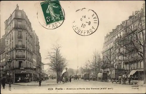 Ak Paris XVII., Avenue et Porte des Ternes