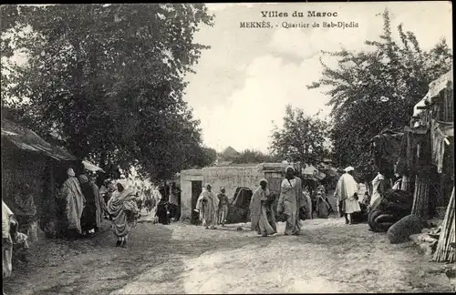 Ak Meknès Marokko, Quartier de Bab Djedia