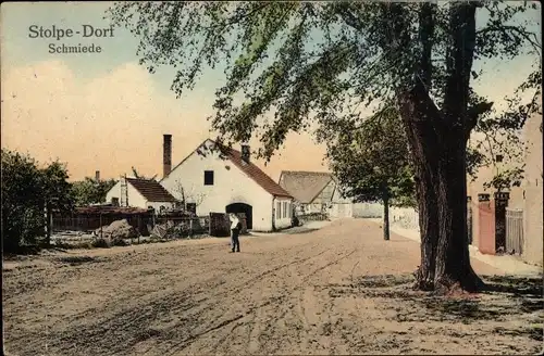 Ak Stolpe Hohen Neuendorf Oberhavel, Schimiede