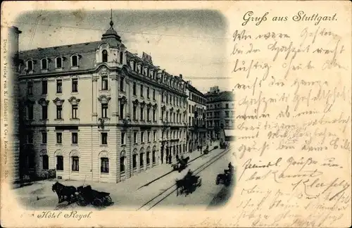 Ak Stuttgart in Württemberg, Hotel Royal