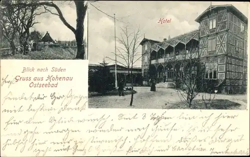 Ak Hohenau Langballig in Angeln, Hotel, Gesamtansicht