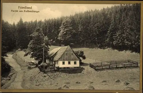 Ak Korfantów Friedland Oberschlesien, Am Kolbenberge, Haus