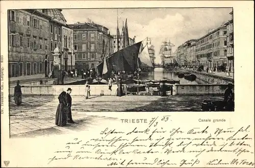 Ak Triest Trieste Friuli Venezia Giulia, Canale grande