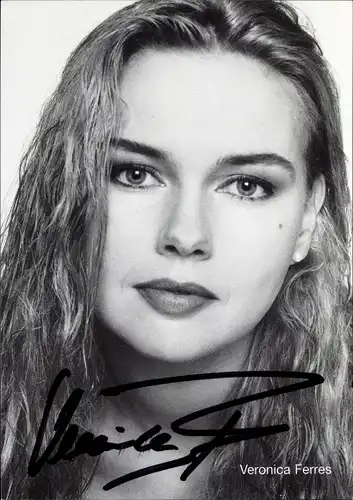 Ak Schauspielerin Veronica Ferres, Portrait, Autogramm