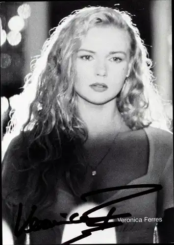 Ak Schauspielerin Veronica Ferres, Portrait, Autogramm