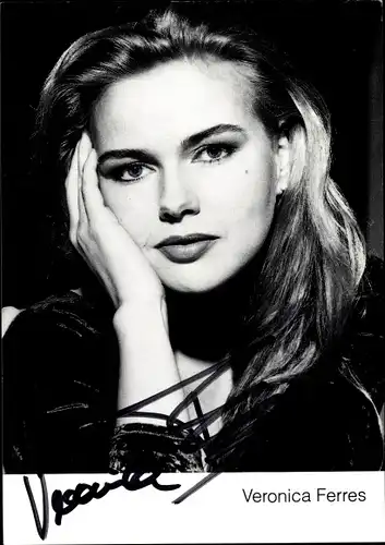Ak Schauspielerin Veronica Ferres, Portrait, Autogramm
