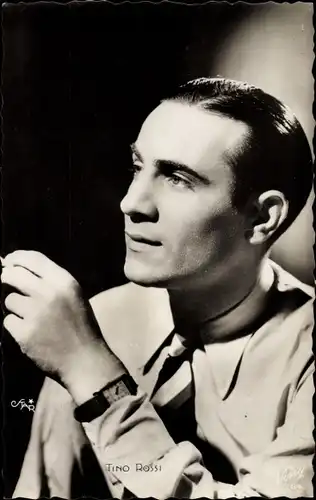 Ak Schauspieler Tino Rossi, Portrait