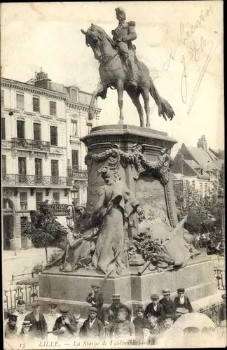 Ak Lille Nord, Statue von Faidherbe