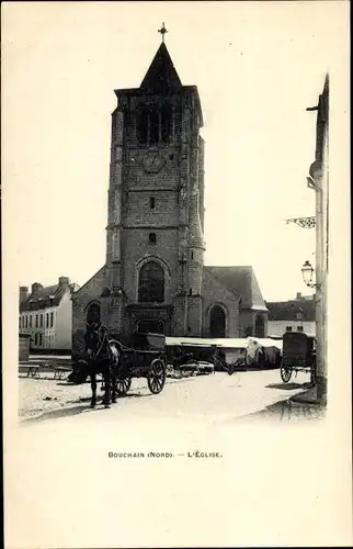 Ak Bouchain Nord, Kirche