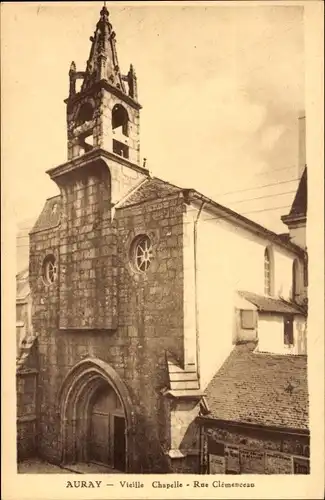 Ak Auray Morbihan, Rue Clemenceau, Vieille Chapelle