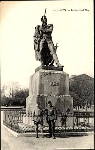 Ak Metz-Moselle, Marschall-Ney-Denkmal