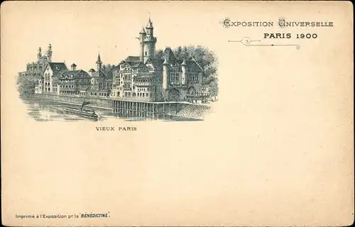Litho Paris, Weltausstellung 1900, Altes Paris