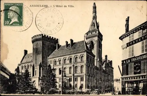 Ak Angoulême Charente, Rathaus