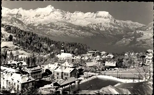 Foto Ak Saint Gervais les Bains Haute Savoie, Winterpanorama