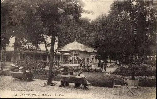 Ak Allevard les Bains Isère, Park