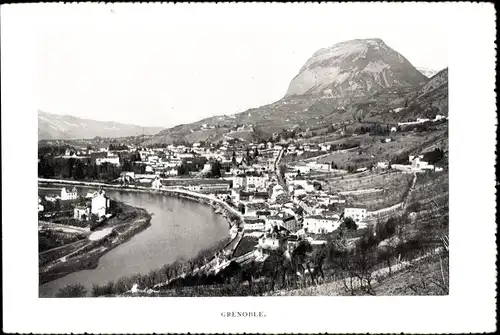 Ak Grenoble Isère, Panorama, Berg