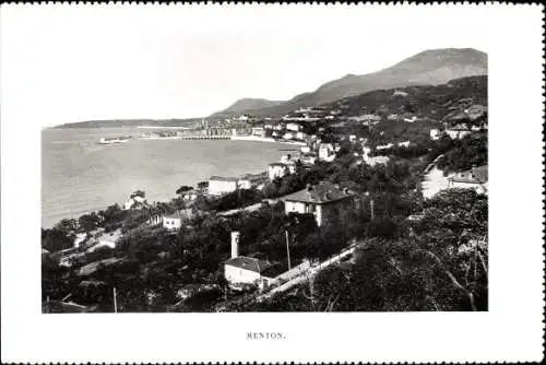 Ak Menton Alpes Maritimes, Panorama