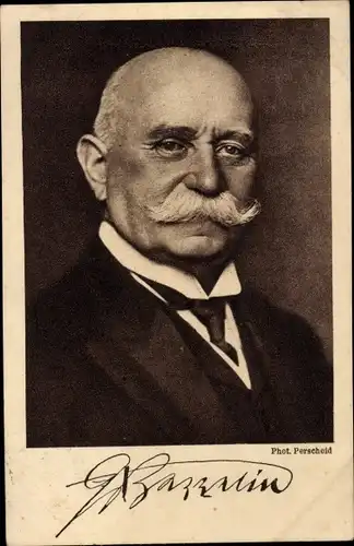 Ak Ferdinand Graf von Zeppelin, Portrait, Reichsausschuss Zeppelin Eckener Spende