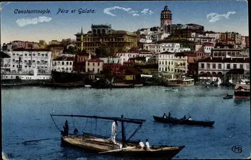 Ak Konstantinopel Istanbul Türkiye, Pera, Galata