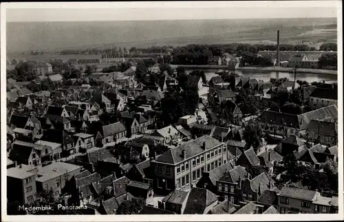 Ak Medemblik Nordholland Niederlande, Panorama