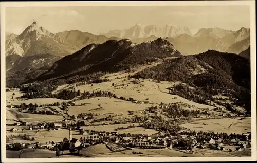 Ak Pfronten im Allgäu, Panorama mit Säuling, Falkenstein und Zugspitze
