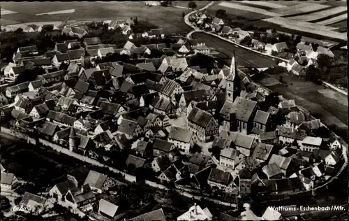 Ak Wolframs Eschenbach in Mittelfranken Bayern, Fliegeraufnahme