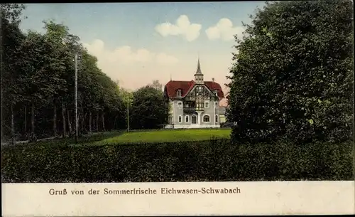 Ak Schwabach in Mittelfranken Bayern, Eichwasen, Gebäude