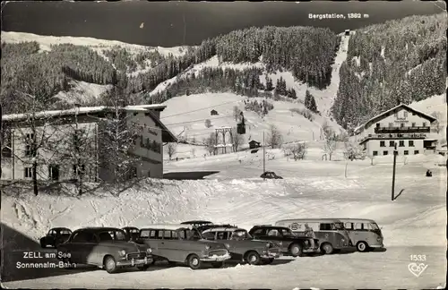 Ak Zell am See in Salzburg, Sonnenalm-Bahn, Bergstation