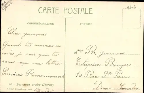 Ak Marokko, Araberin in Tracht, Portrait, Maghreb