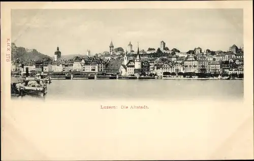 Ak Luzern Stadt Schweiz, Altstadt, Panorama