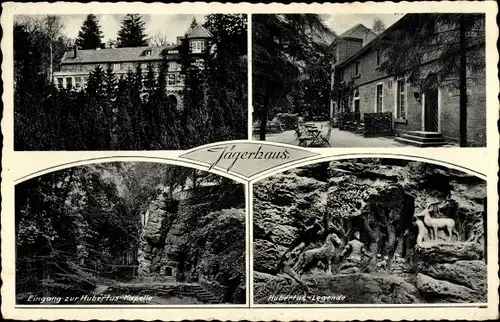 Ak Sehlde an der Innerste Niedersachsen, Jägerhaus, Eingang, Hubertus Kapelle